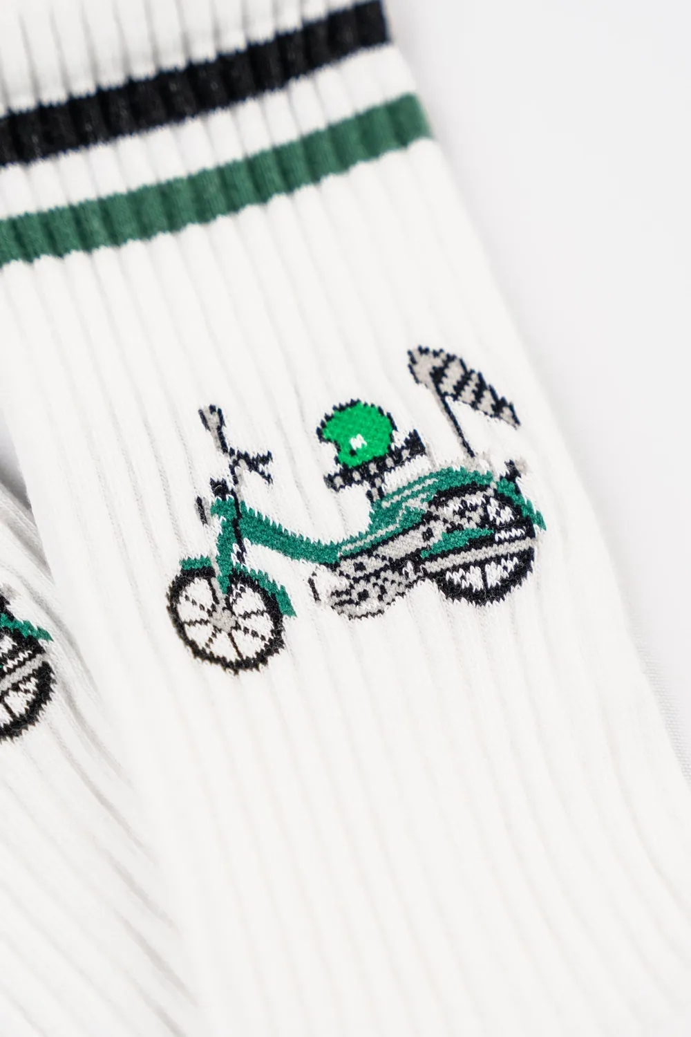 LAKOR Forest Maxi Tennissocken Weiß Bio-Baumwolle