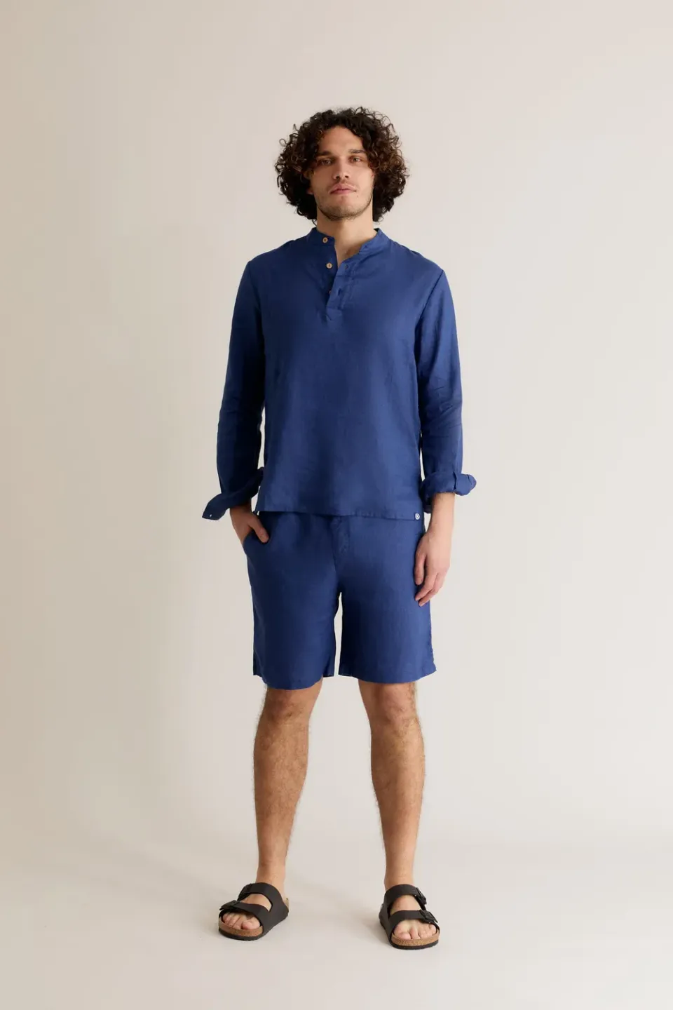 Komodo Jerry Leinenshorts Navy S aus Leinen