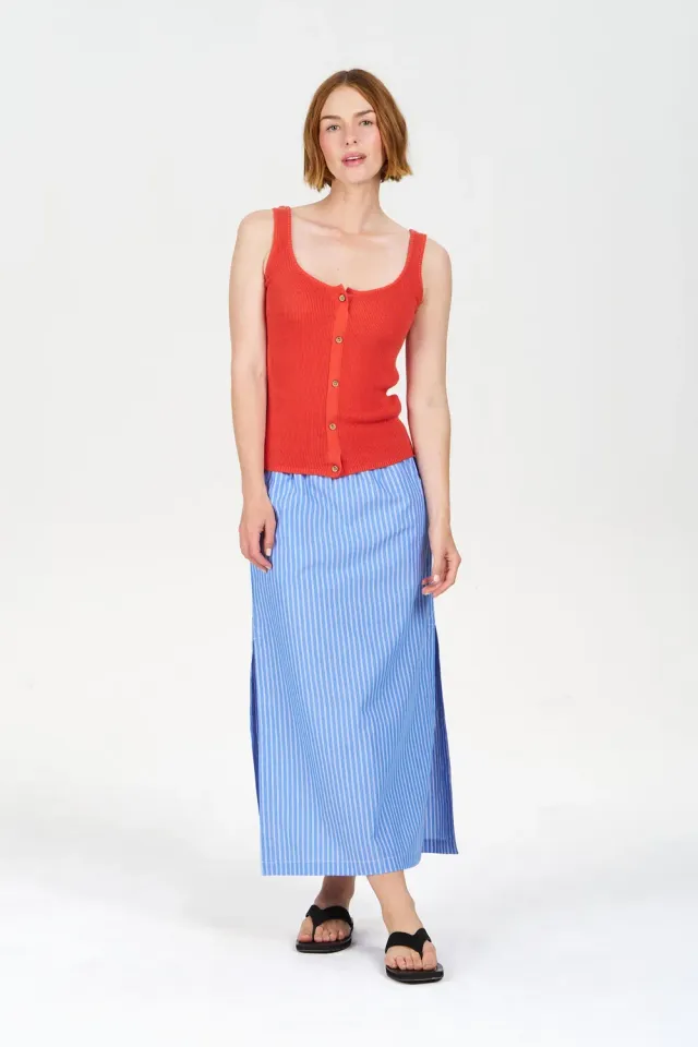 Komodo Liela Rock Blue Stripe Bio-Baumwolle