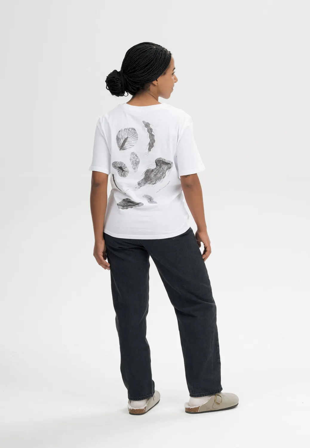 MELA Tanika T-Shirt Cristobal weiß forest Bio-Baumwolle