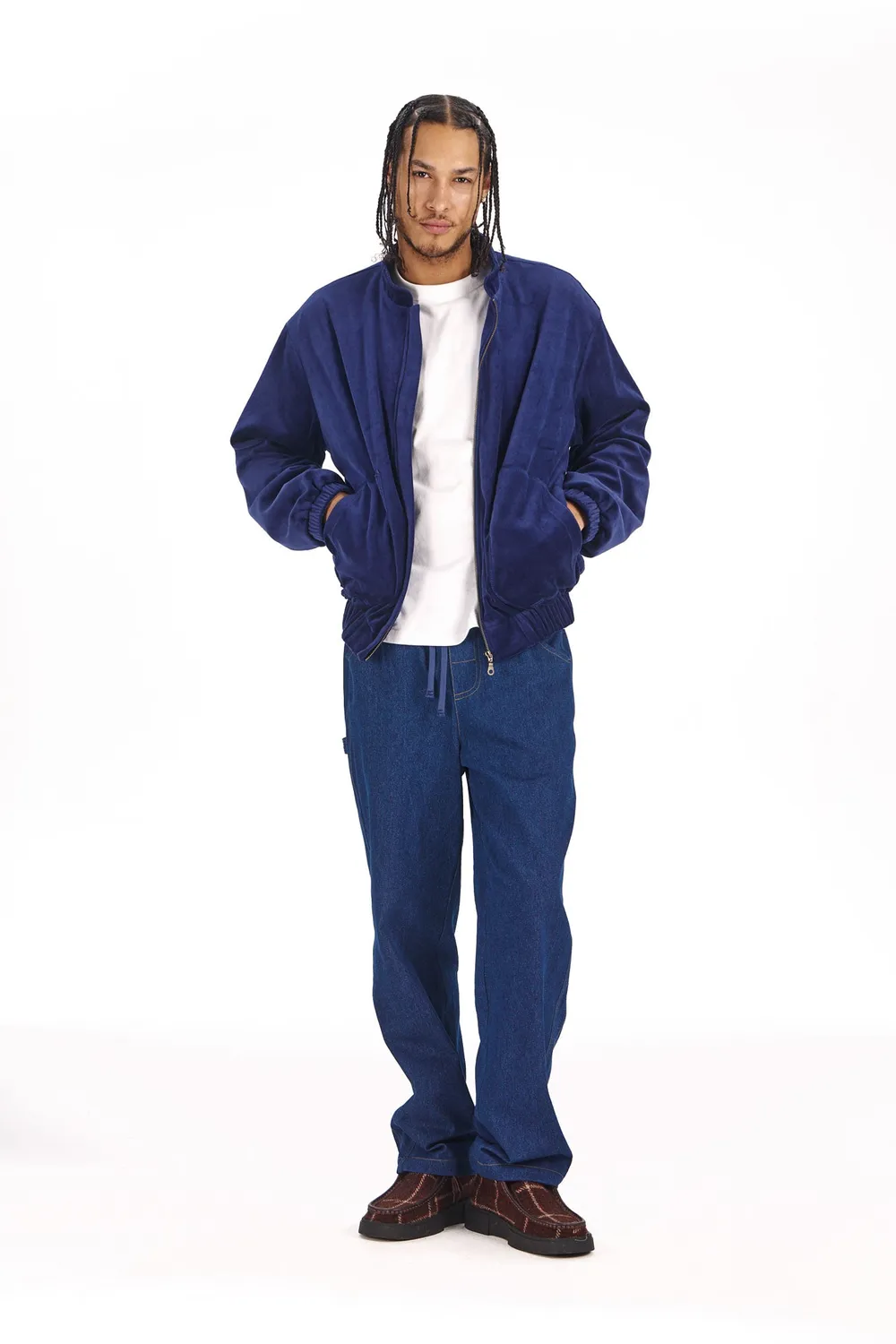 Komodo Noah Jacke Navy Herren aus Samt