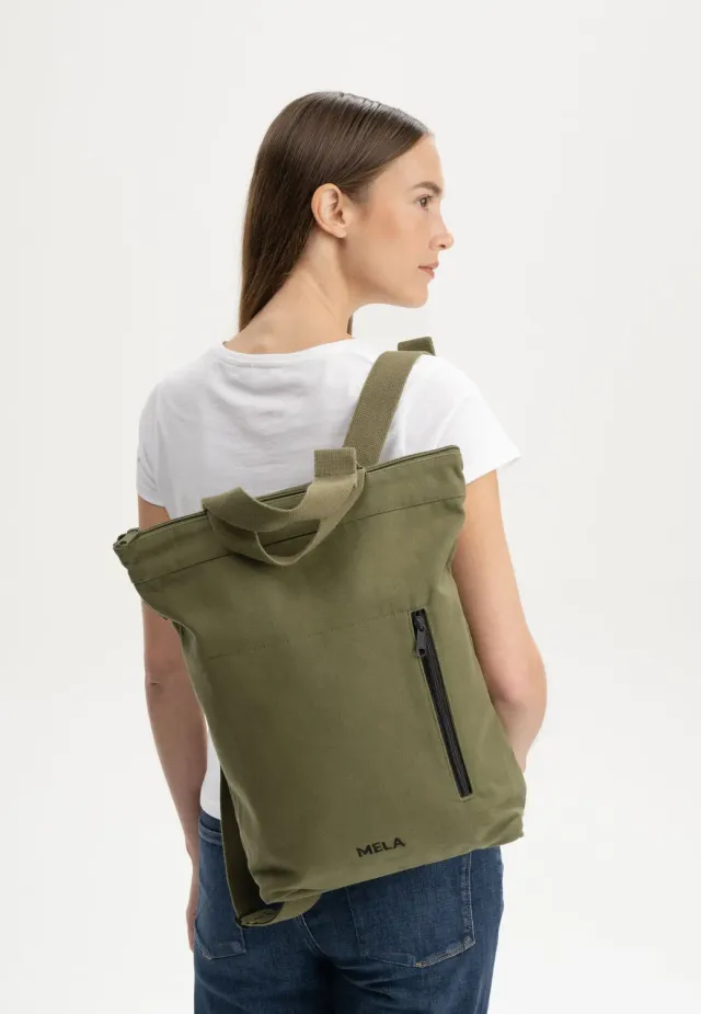 MELA ANIL Hybrid-Rucksack nougat 13 Liter Canvas