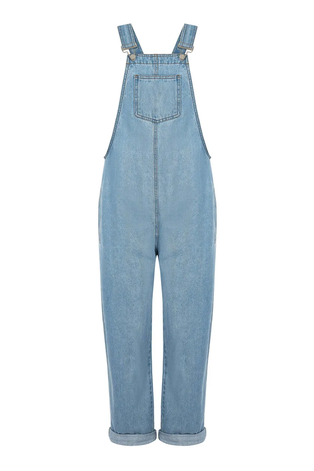 KOMODO JOY Bio-Denim Latzhose Stone Wash Gr.36 Bio-Baumwolle