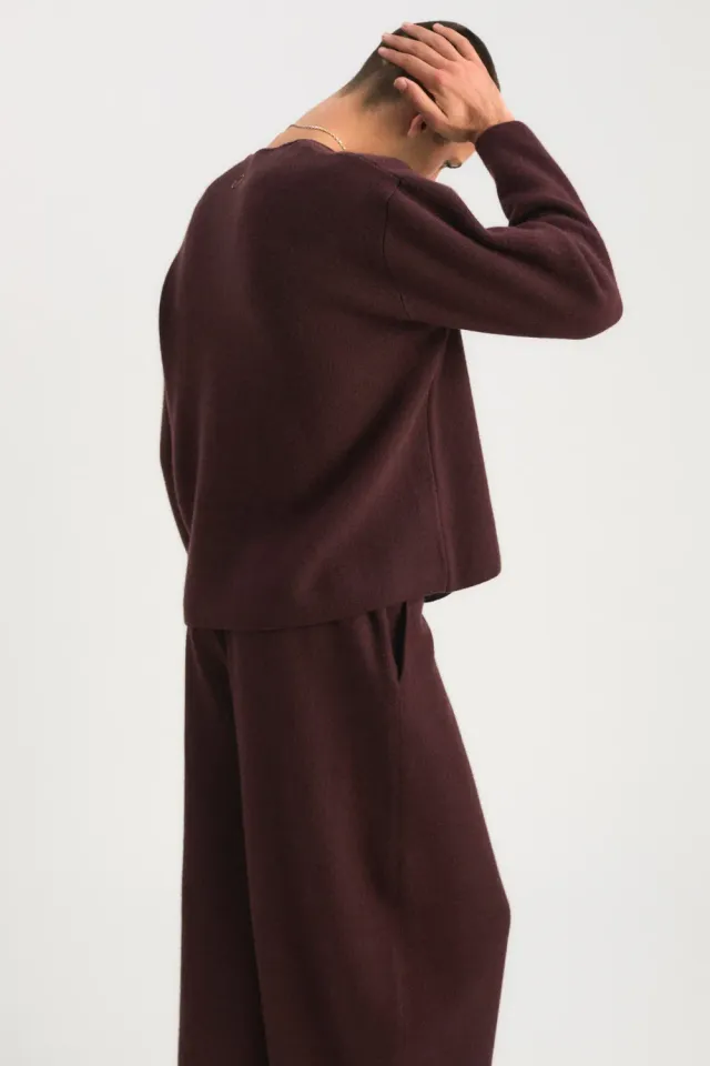 Oyuna Axa Pullover Carob Ink Jacquard