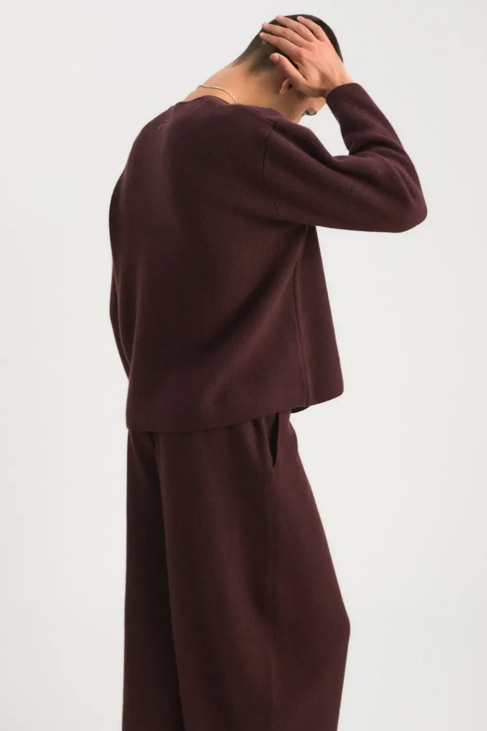 Oyuna Axa Pullover Carob Ink Jacquard