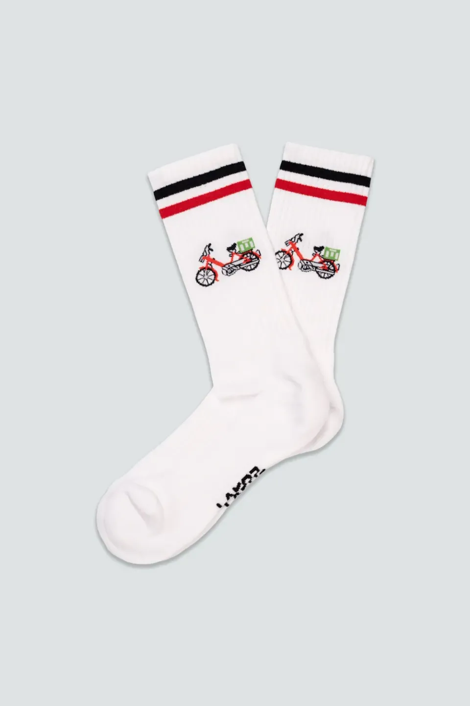 LAKOR Red Maxi Tennissocken Weiß Baumwollmix