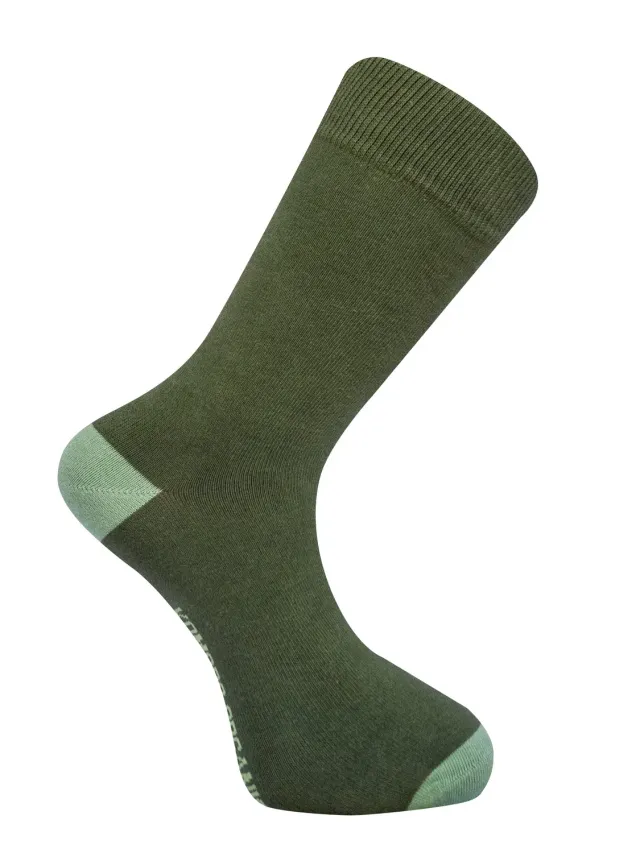 KOMODO PUNCHY Socken Pesto Grün 41-43 GOTS-Bio
