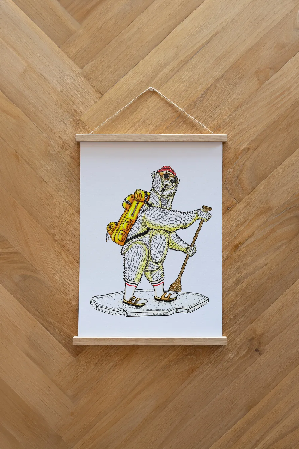 LAKOR Polar SUP Poster White Eisbär-Motiv