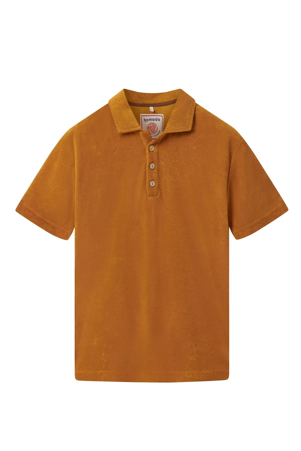 Komodo Ollie Polo Goldbraun Frottee