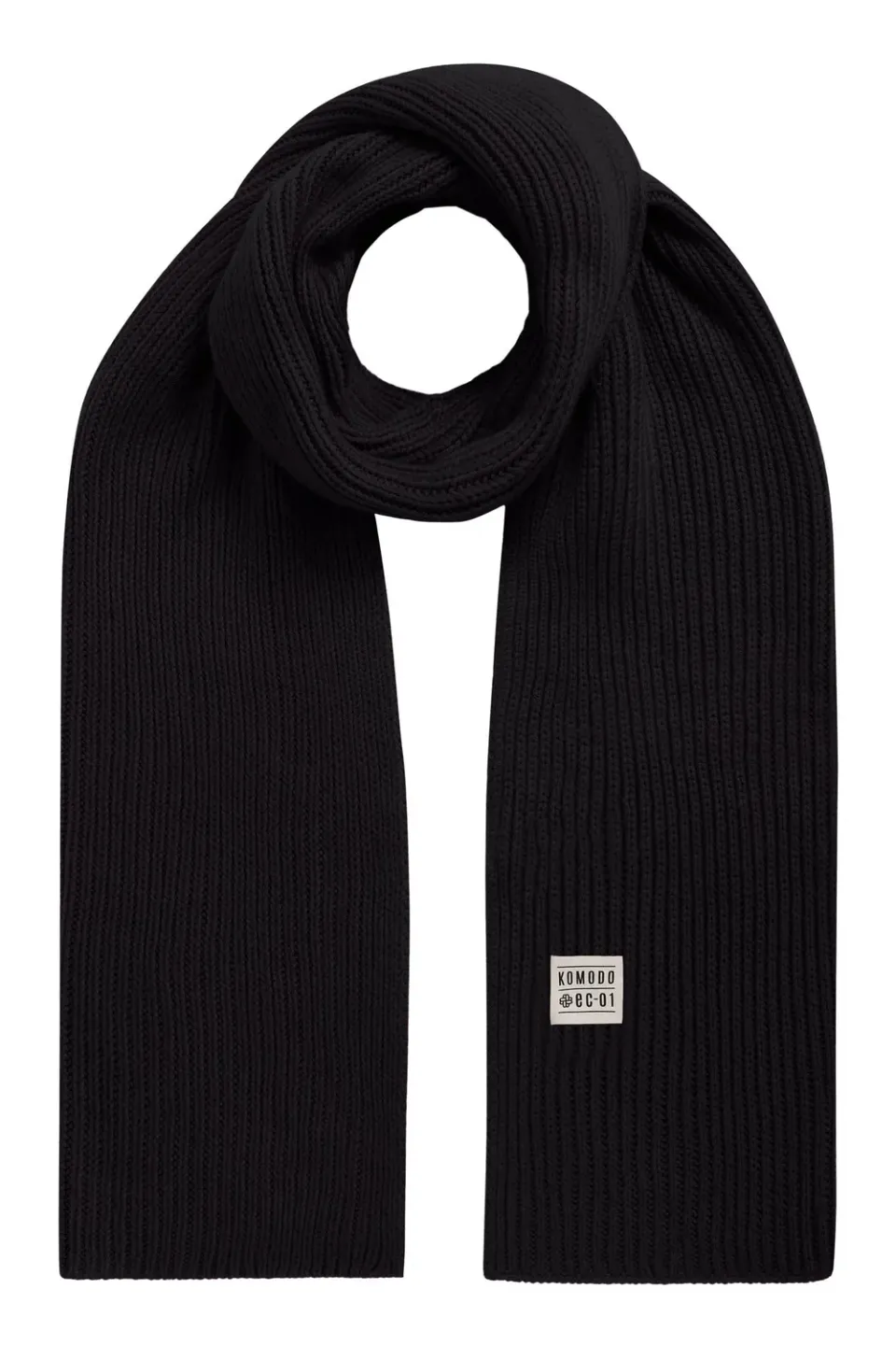 Komodo Cho Schal Schwarz 170cm Merino