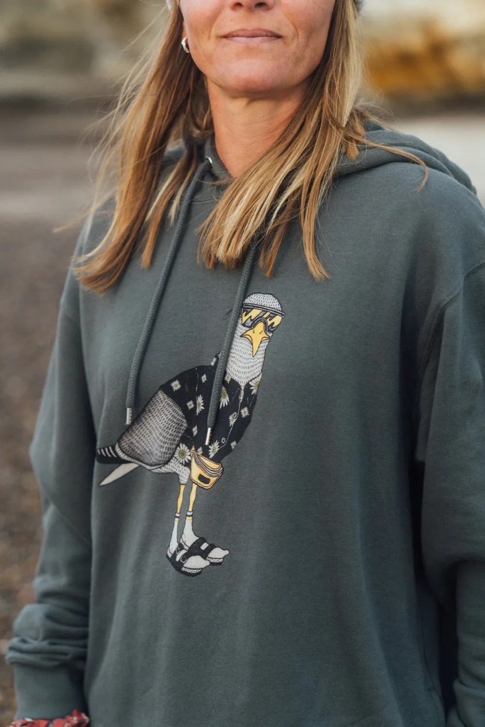LAKOR Sightseer Seagull Hoodie Urban Chic Baumwolle