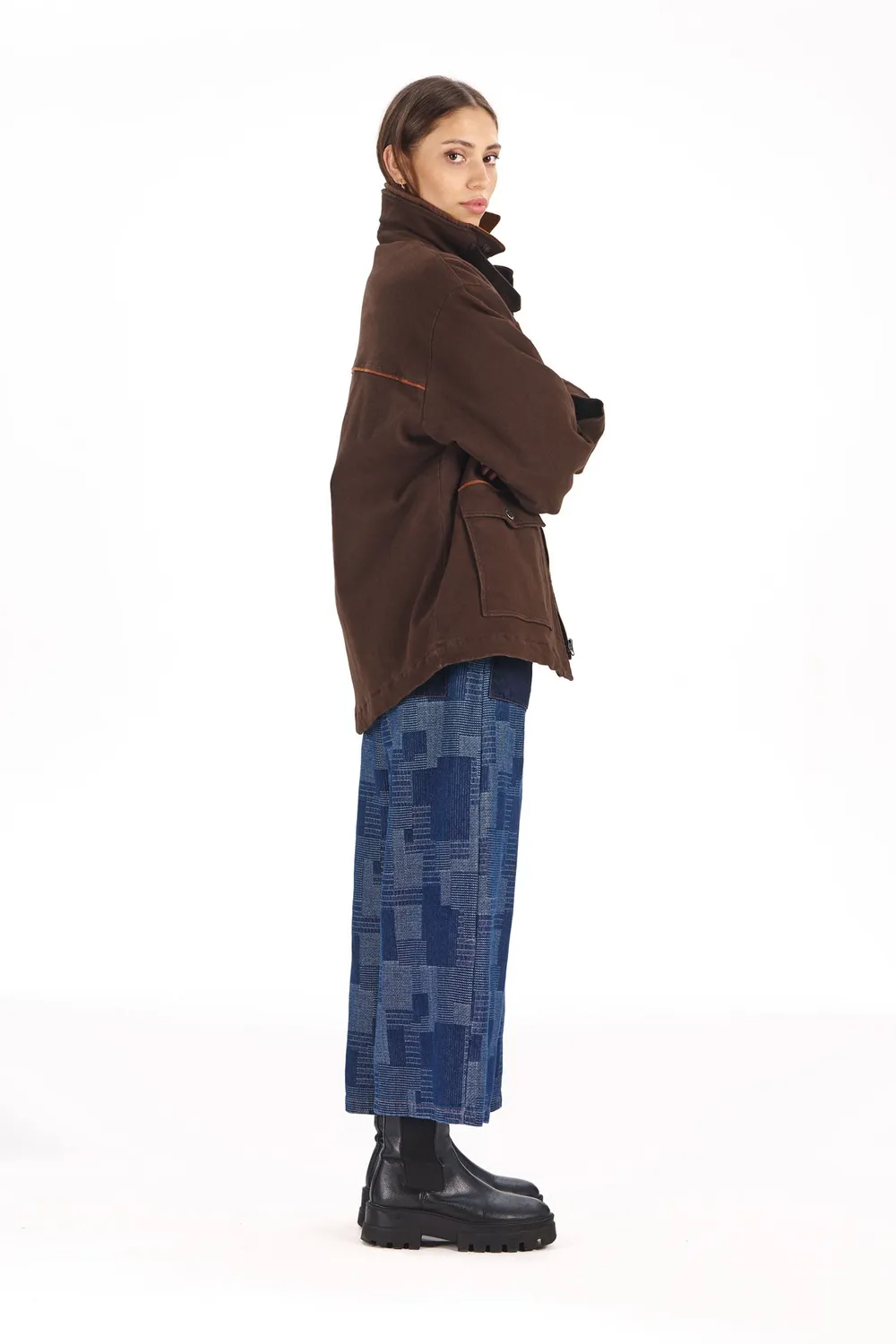 KOMODO VINEY Jacke Chocolate Damen wattiert Bio-Baumwolle