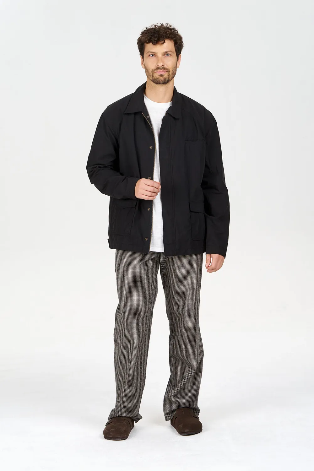 Komodo Rudy Jacke Schwarz aus Bio-Baumwolle Herren
