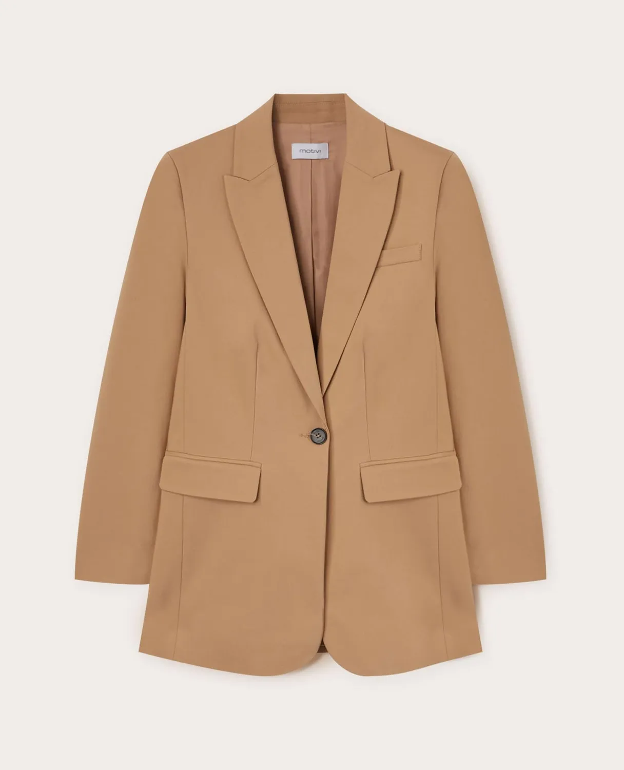 Motivi Blazer einreihig Baumwollmix Pattentaschen