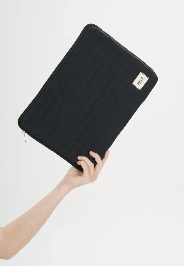 MELA VINUSA Laptoptasche 13 Zoll light stone Baumwolle