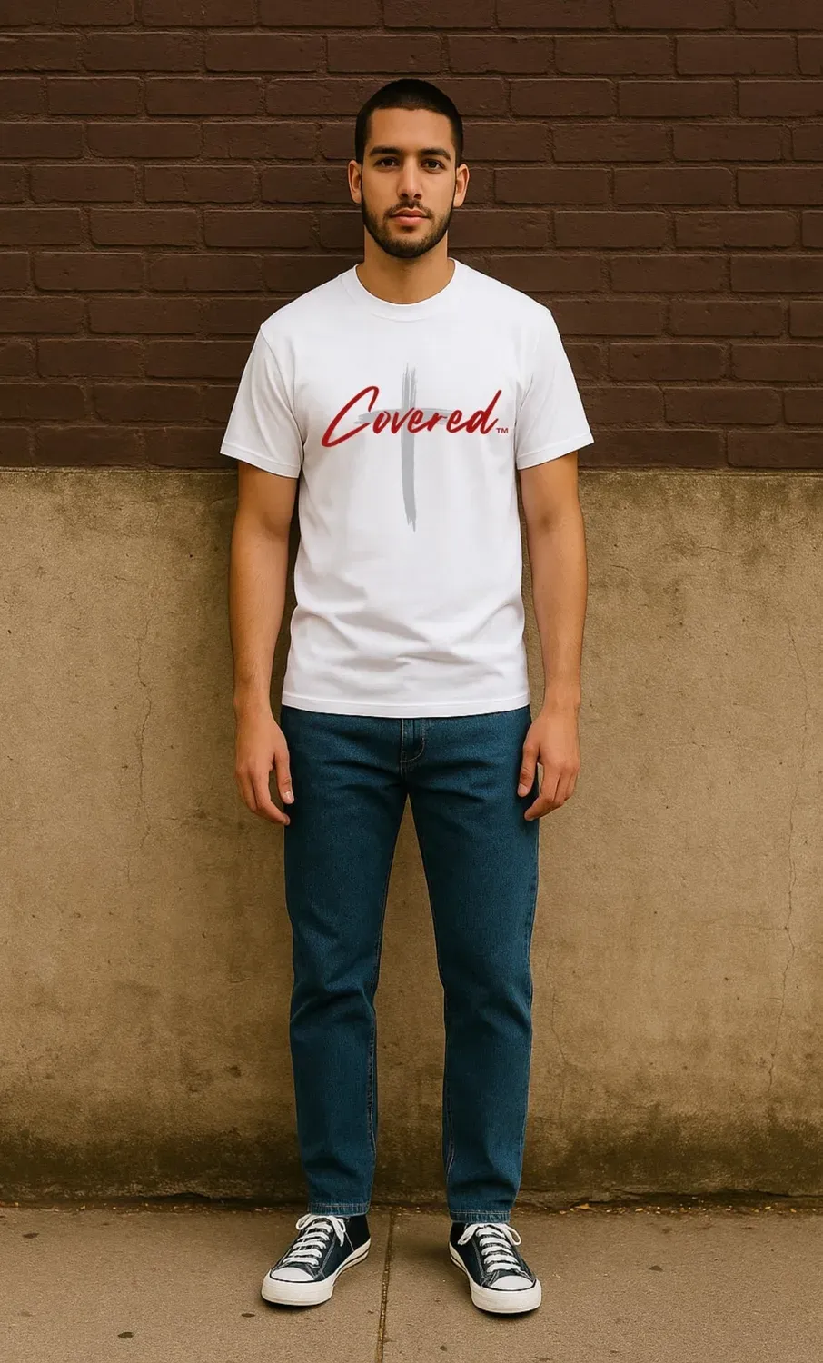 Covered Brand Logo T-Shirt Weiß aus Baumwolle
