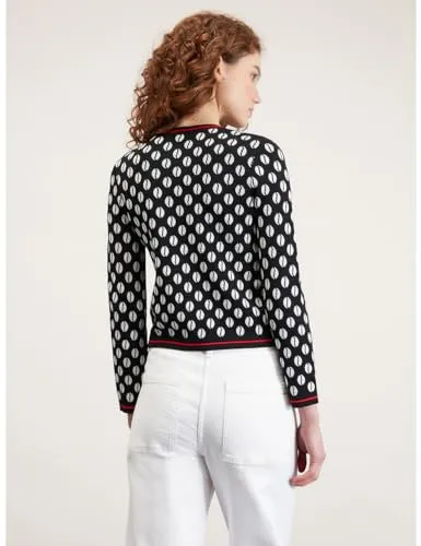 motivi Spring Summer 24 Cardigan Jacquardstrick kurz