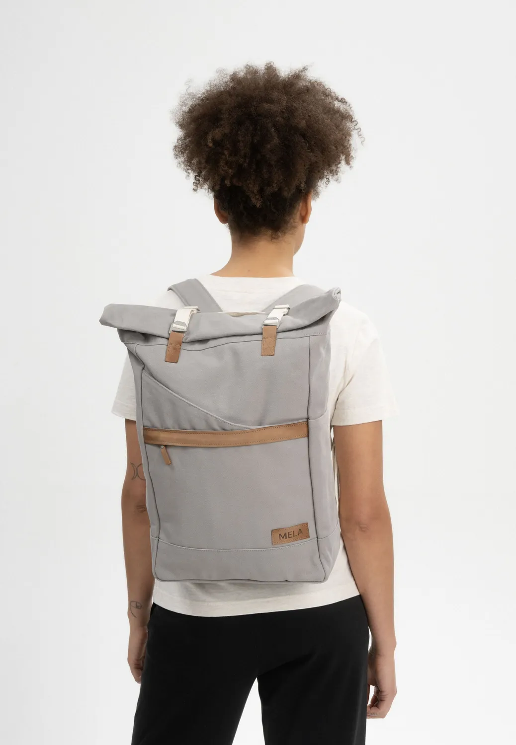 MELA ansvar I Rucksack schwarz Canvas 14 Liter