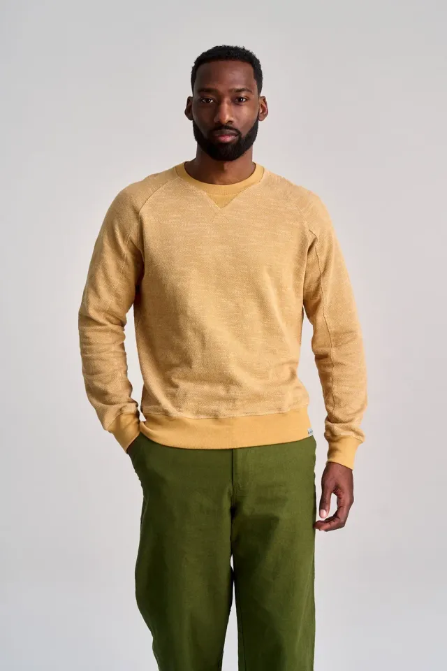 Komodo Anton Sweatshirt Sand-Melange Bio-Baumwolle