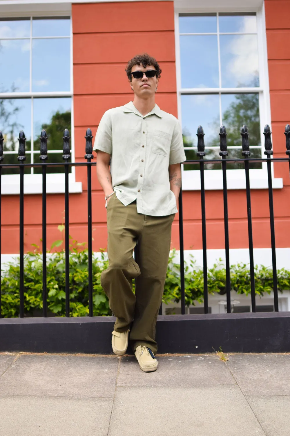 Komodo Loyle Hemd Tencel Leinen Salbei Herren