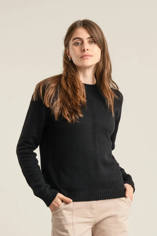Komodo Alice Pullover Merinowolle Schwarz 44
