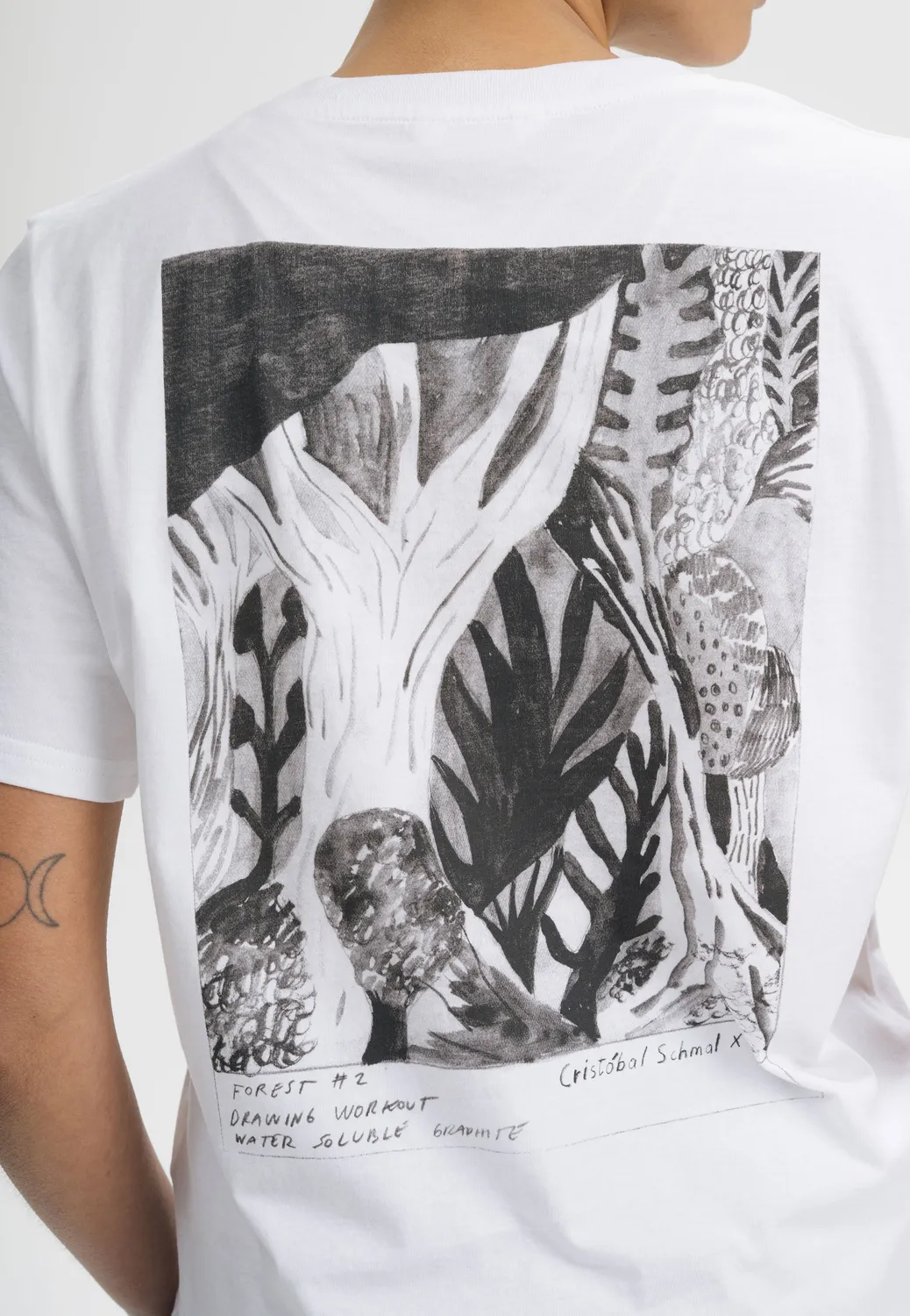 MELA Tanika T-Shirt Cristobal weiß forest Bio-Baumwolle