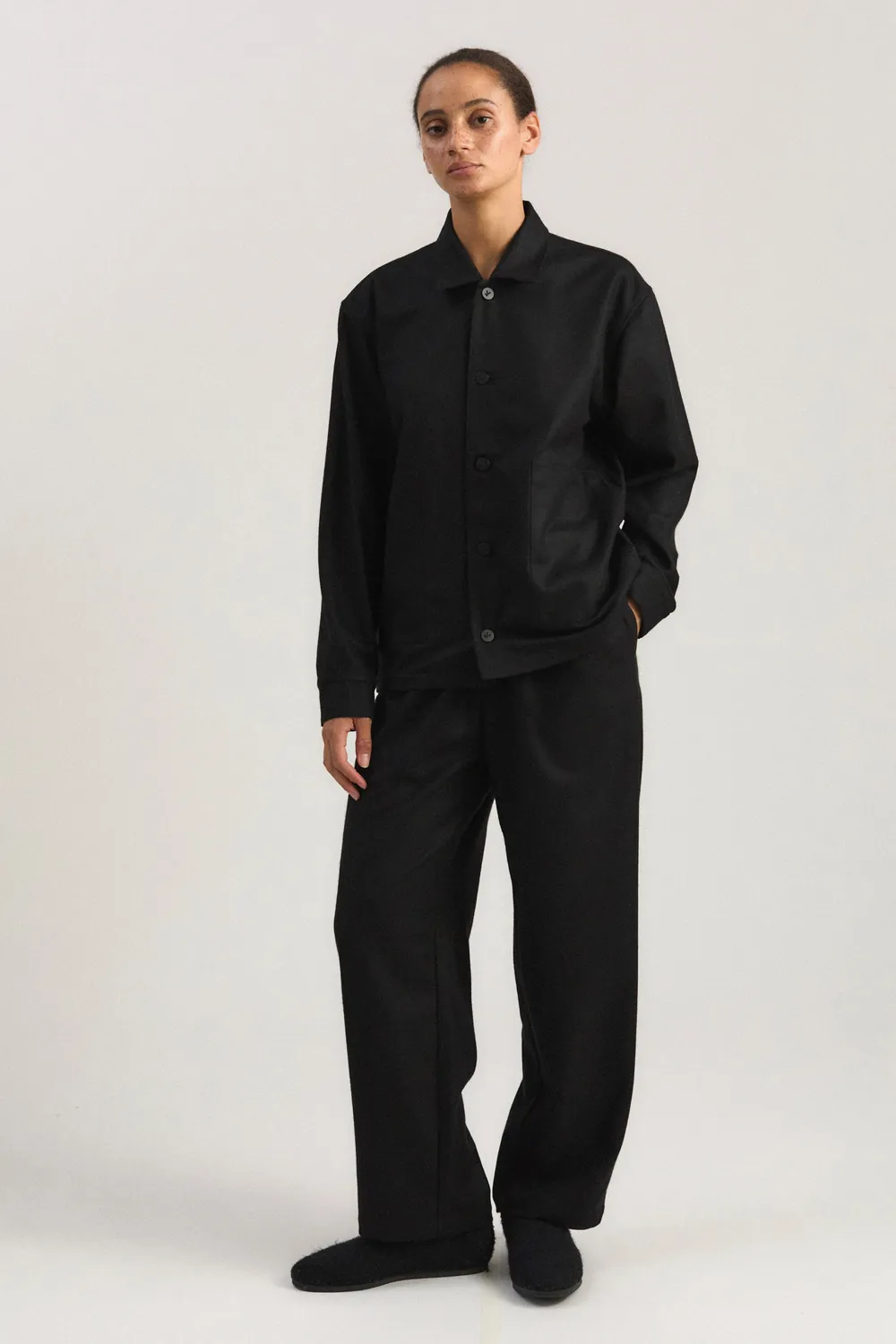 Oyuna Taru Top Nero Kaschmirjacke Webware