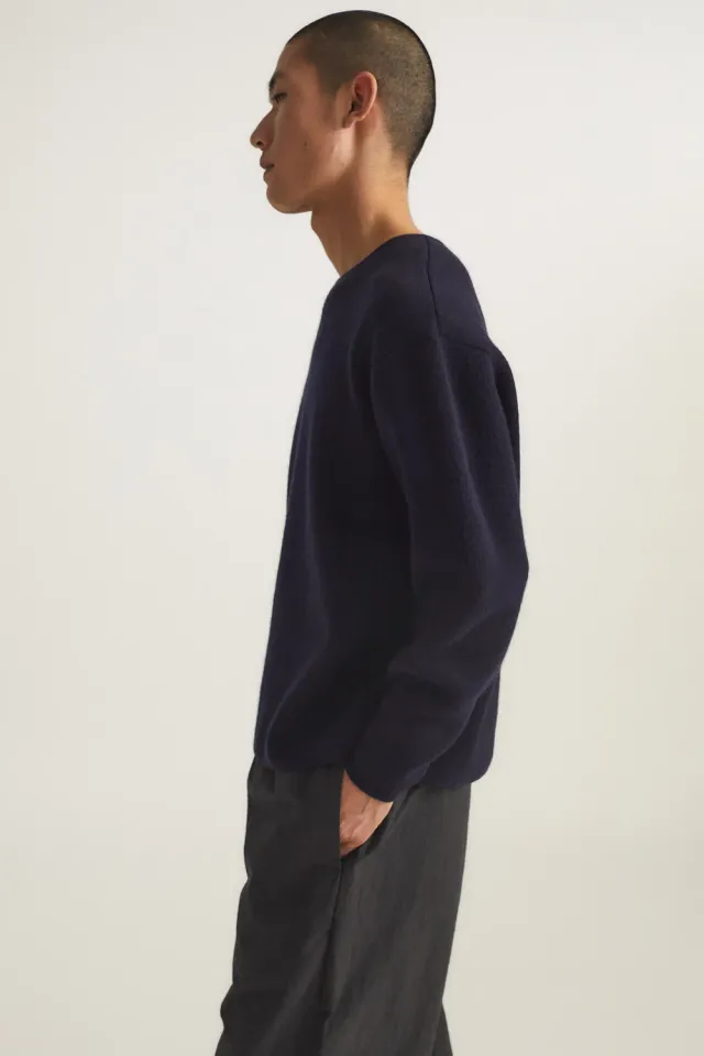Oyuna Axa Pullover Ocean blau Jacquard oversize