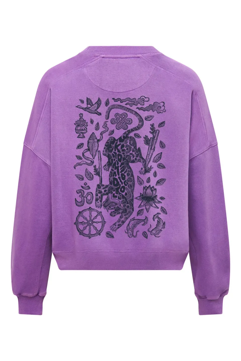 Komodo Nepali Leopard Sweatshirt Damen Bio-Baumwolle