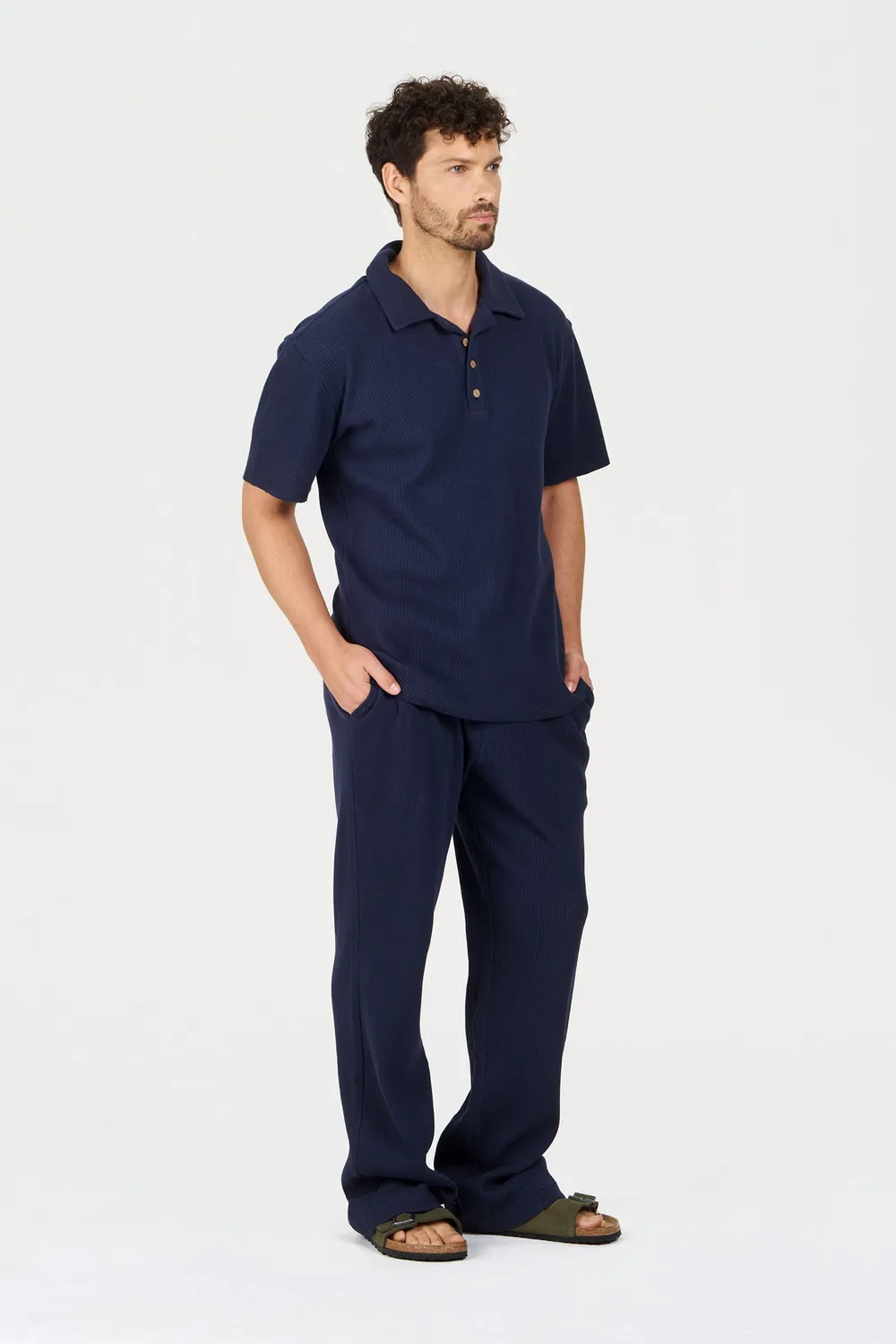 KOMODO IVER Polo Navy Bio-Baumwolle Herren