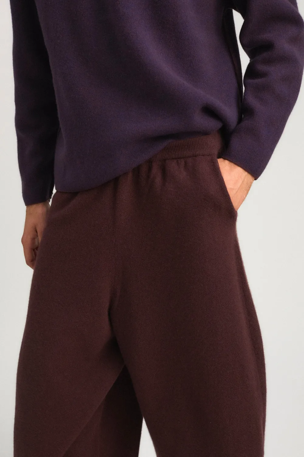 Oyuna Maxi Trousers Hose Carob aus Cashmere