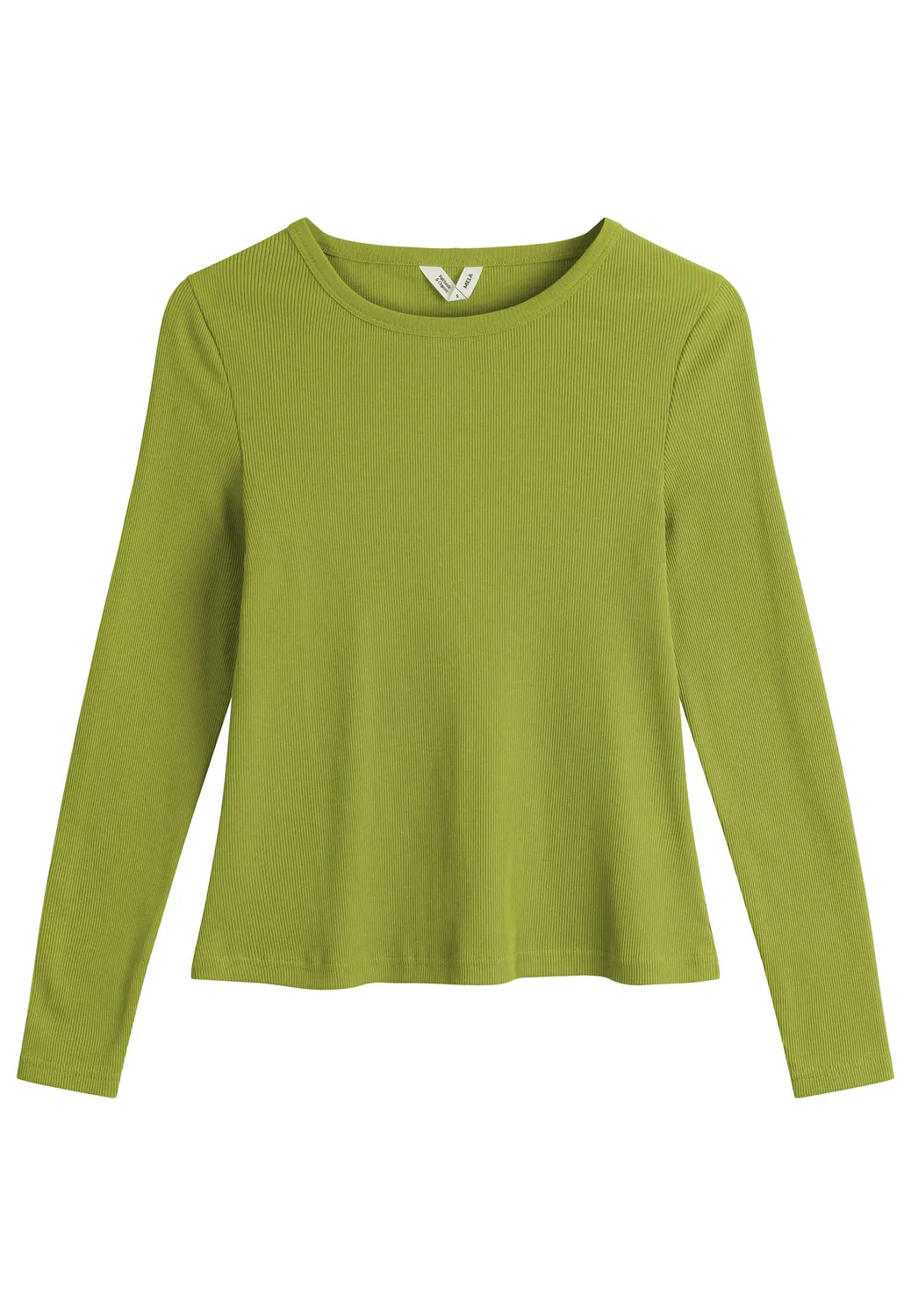 MELA MEHAR Ripp Longsleeve schwarz Bio-Baumwolle