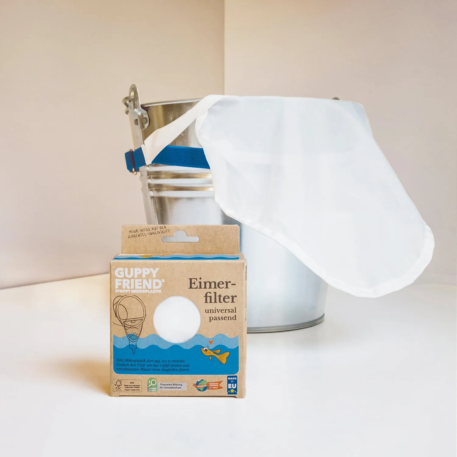 Guppyfriend Eimerfilter Putzeimer Mikroplastikfilter