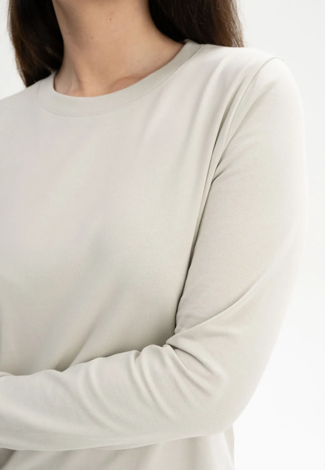 MELA AASTHA Langarmshirt tiefsee aus Bio-Baumwolle
