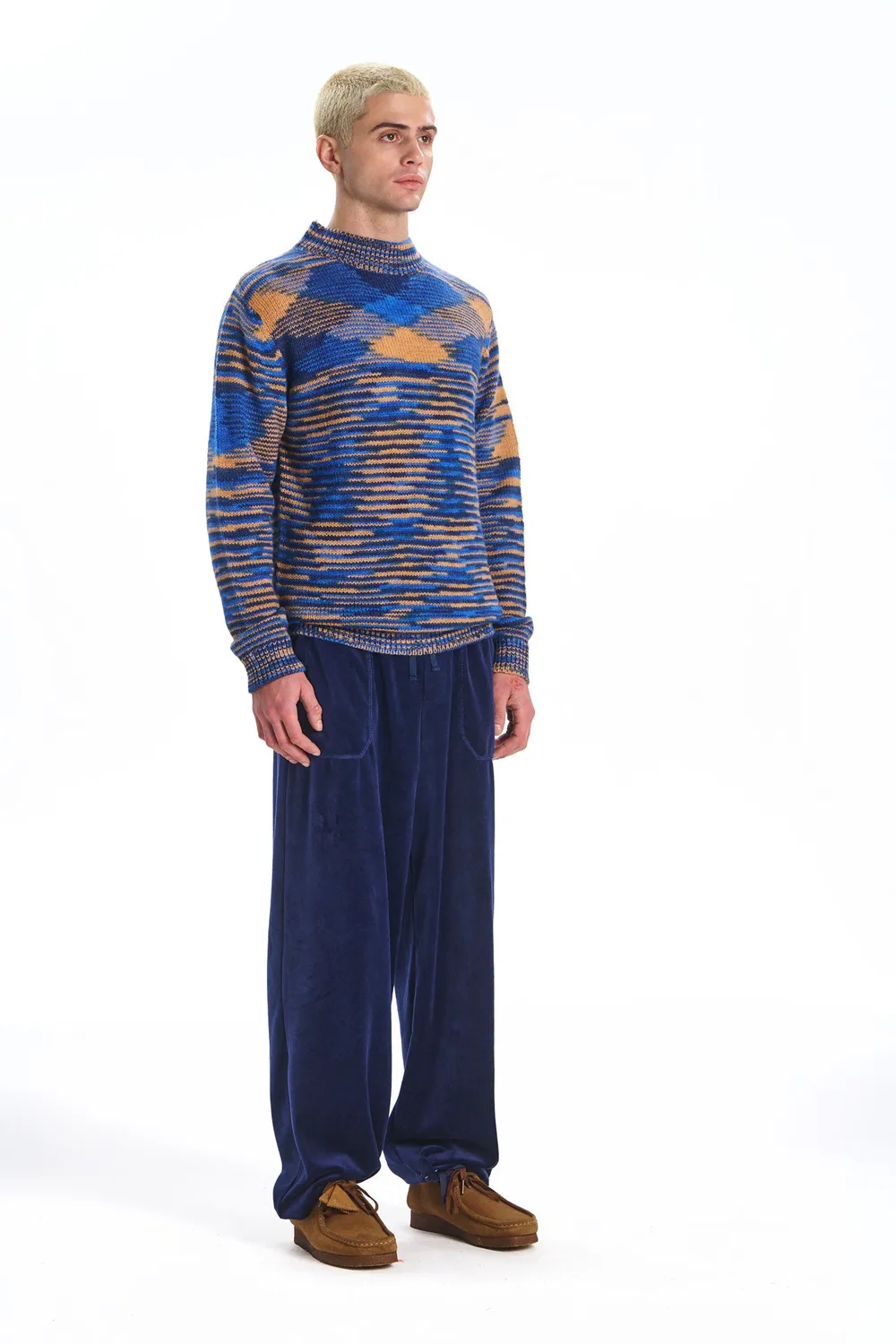 KOMODO TERUMA Pullover Cobalt Handstrick Herren