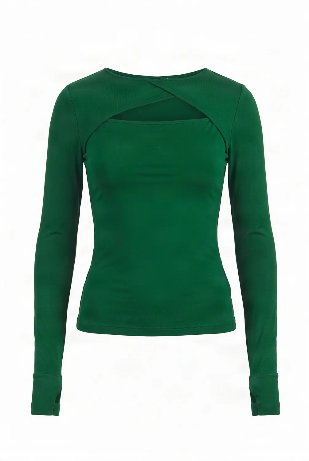 Komodo Chai Top Grün Modal Jersey Daumenloch