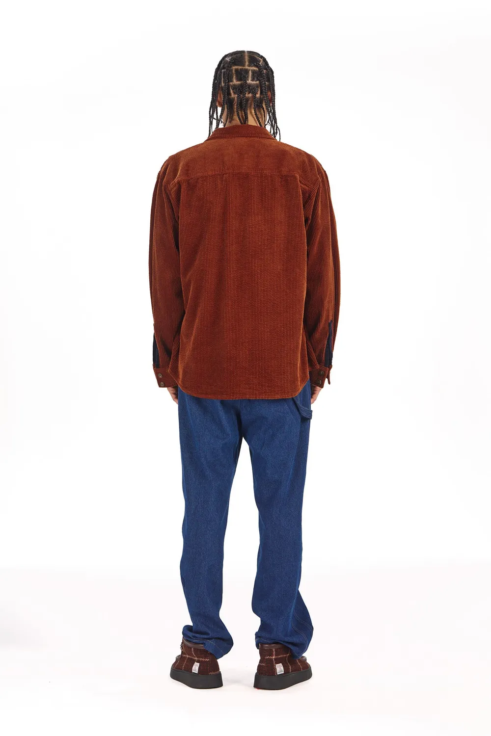KOMODO KARDA Overshirt Herren Cord Größe L kastanie