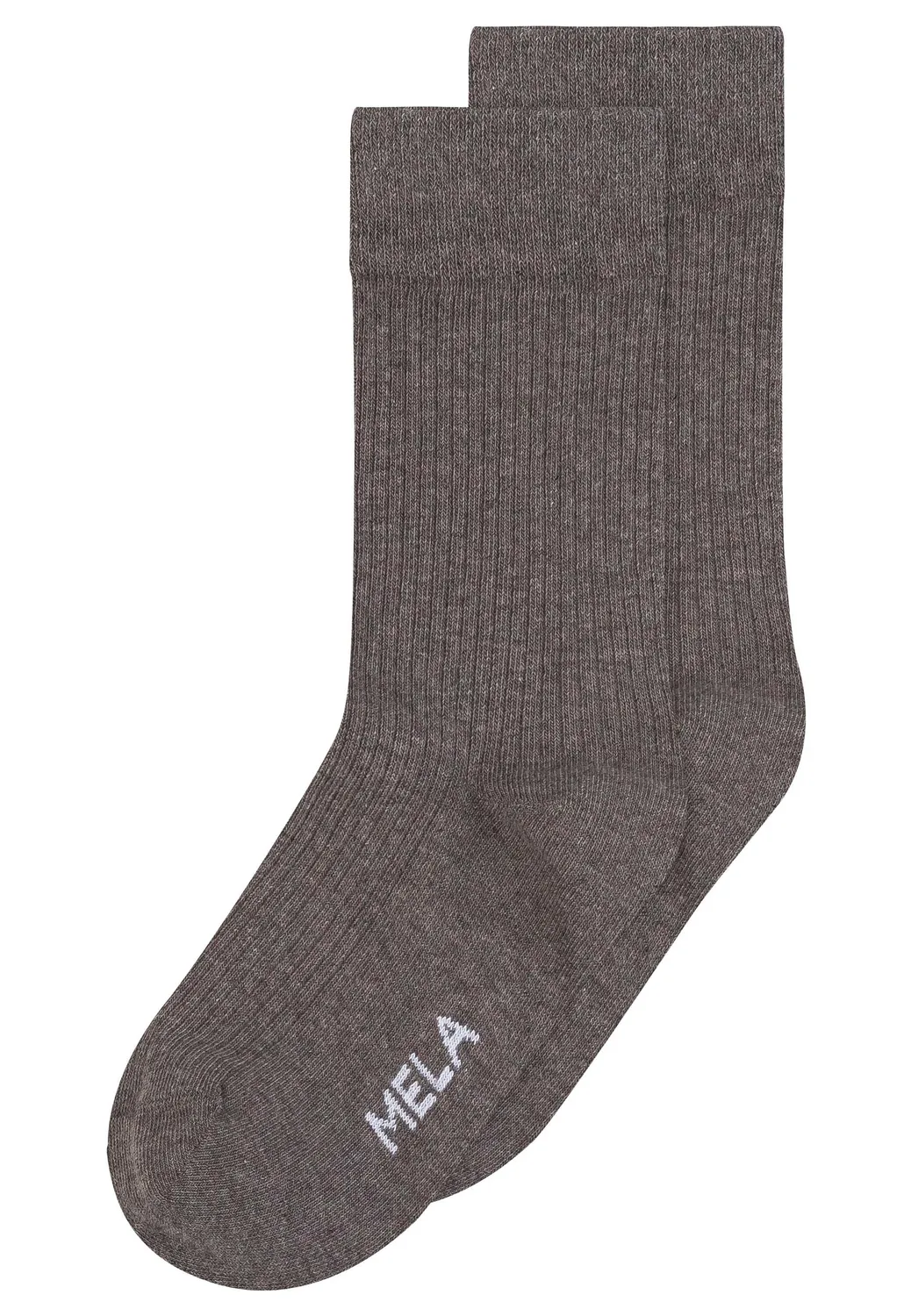 MELA Gerippte Socken 2 Paare weiß 39-42 Bio-Baumwolle