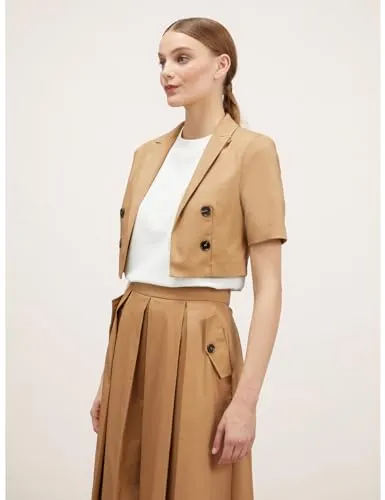 Motivi Spencer-Jacke kurzarm Baumwolle Blazer