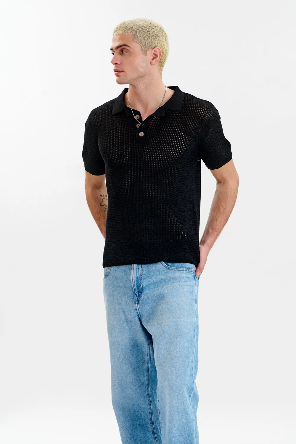 Komodo Oliver Polo Schwarz Bio-Baumwolle