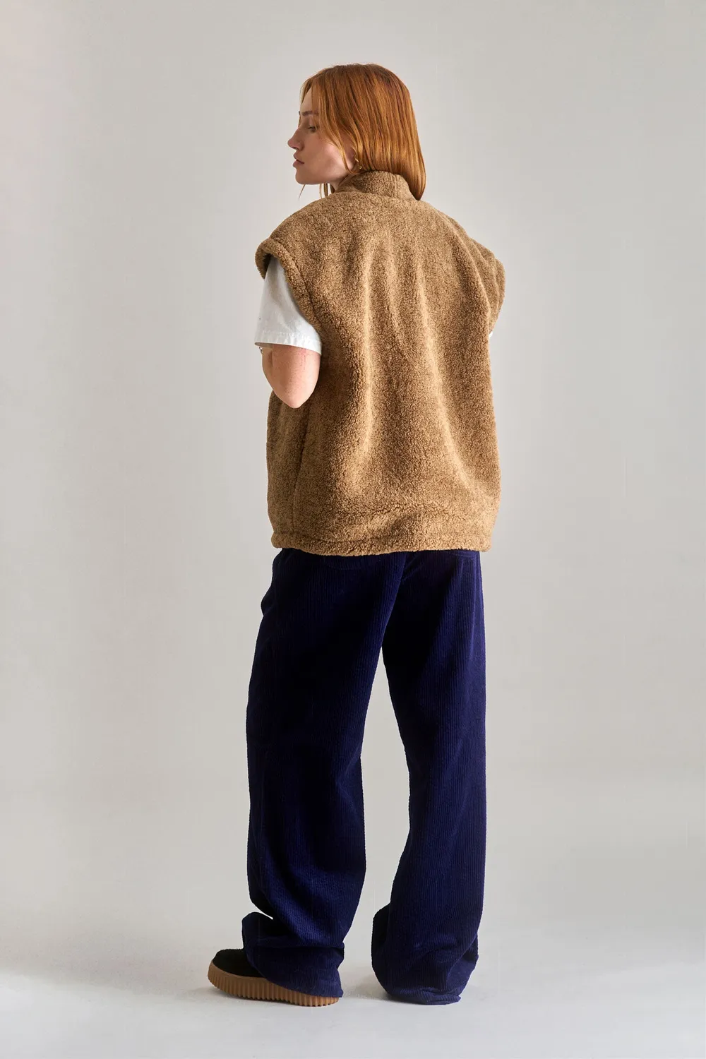 Komodo Georgie Reversible Fleece Weste Mink Wendeweste