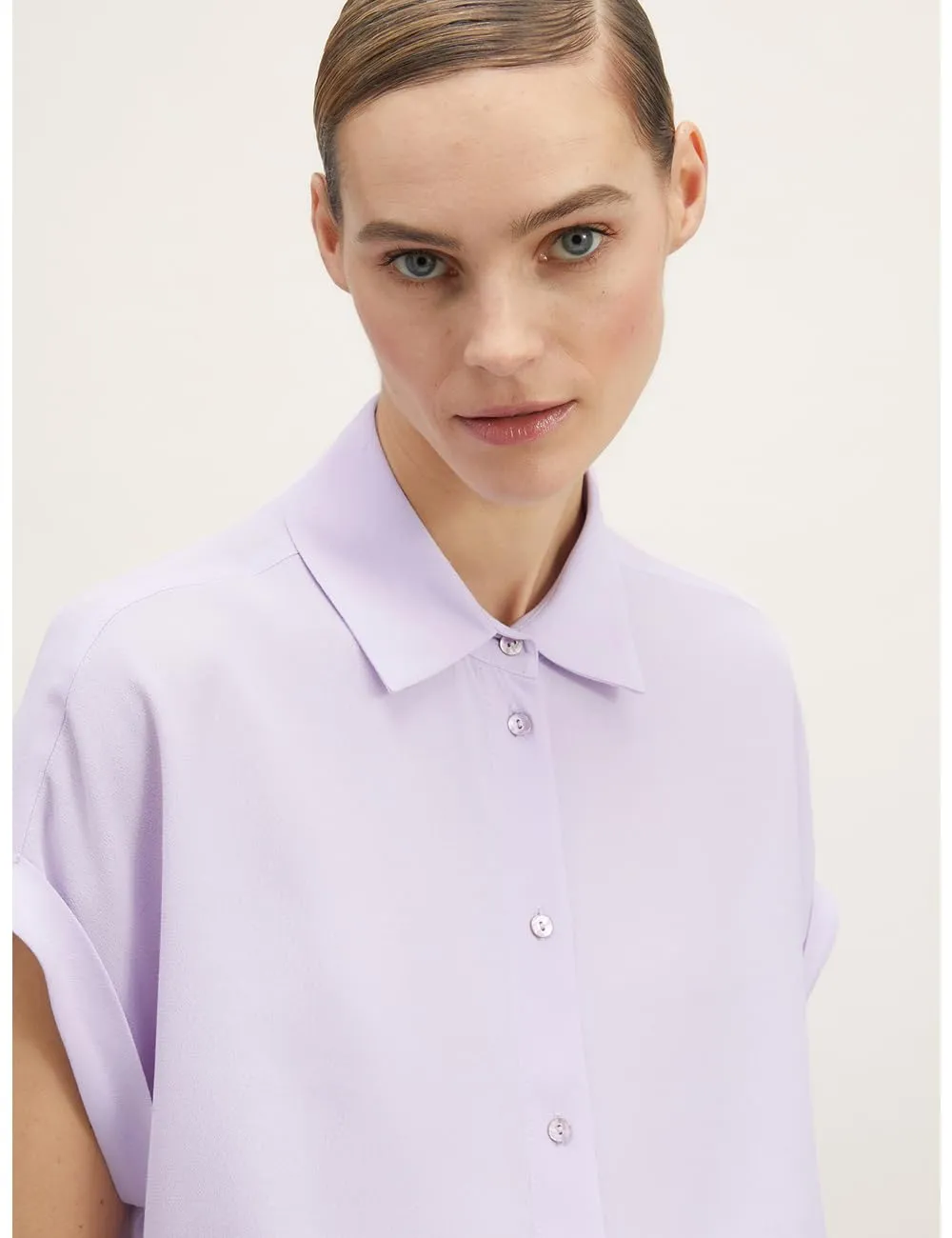 Motivi Hemdbluse mit Kimonoärmeln Viskose-Krepp
