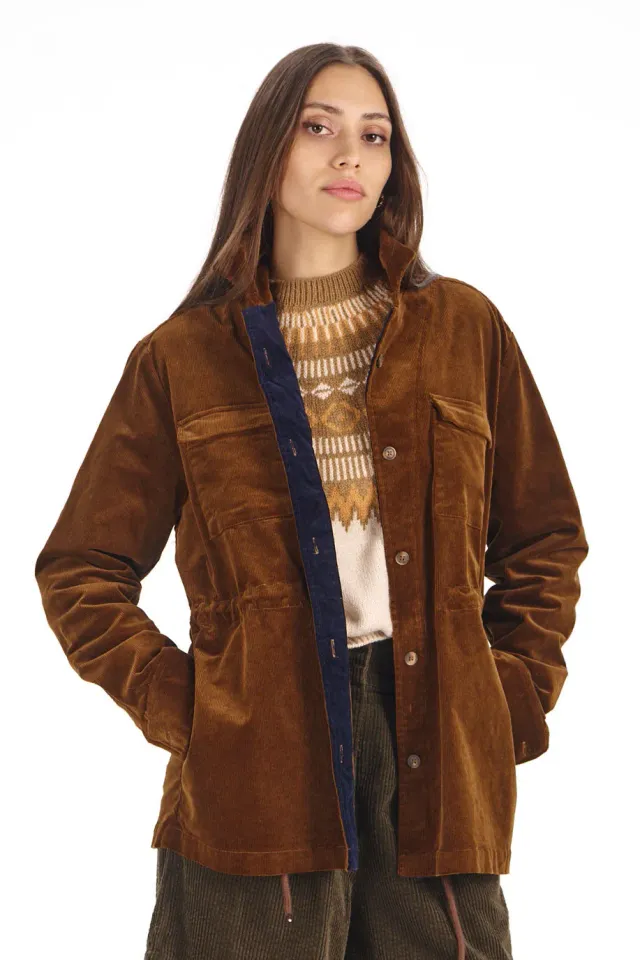 KOMODO MANTRA Cord-Hemd Chestnut aus Bio-Baumwolle