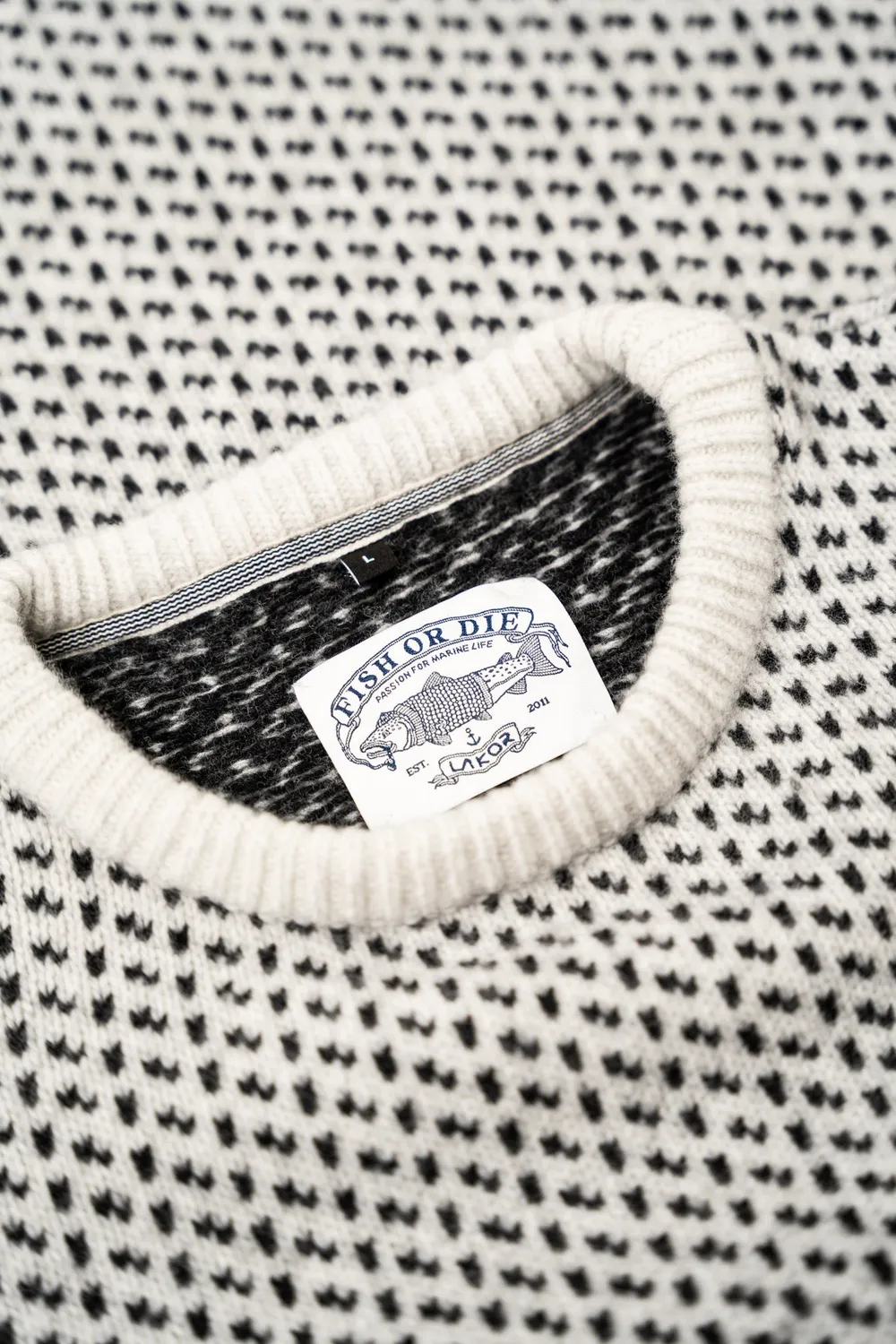 LAKOR Jysk Knit Strickpullover Off White Lammwolle