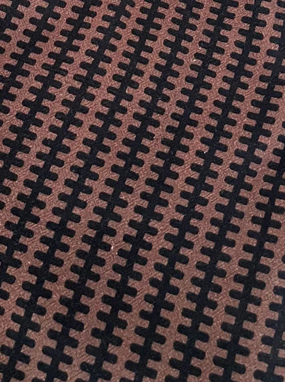 Komodo Scrunchy Haargummi Bolt Print Braun Bio-Baumwolle