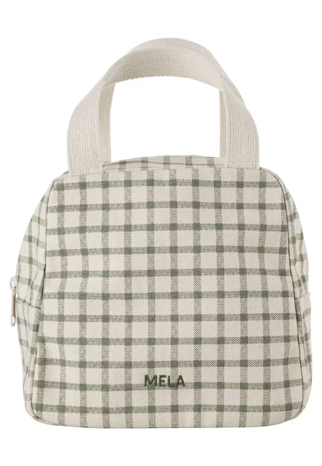 MELA JASMEET Kosmetiktasche medium greige schwarz