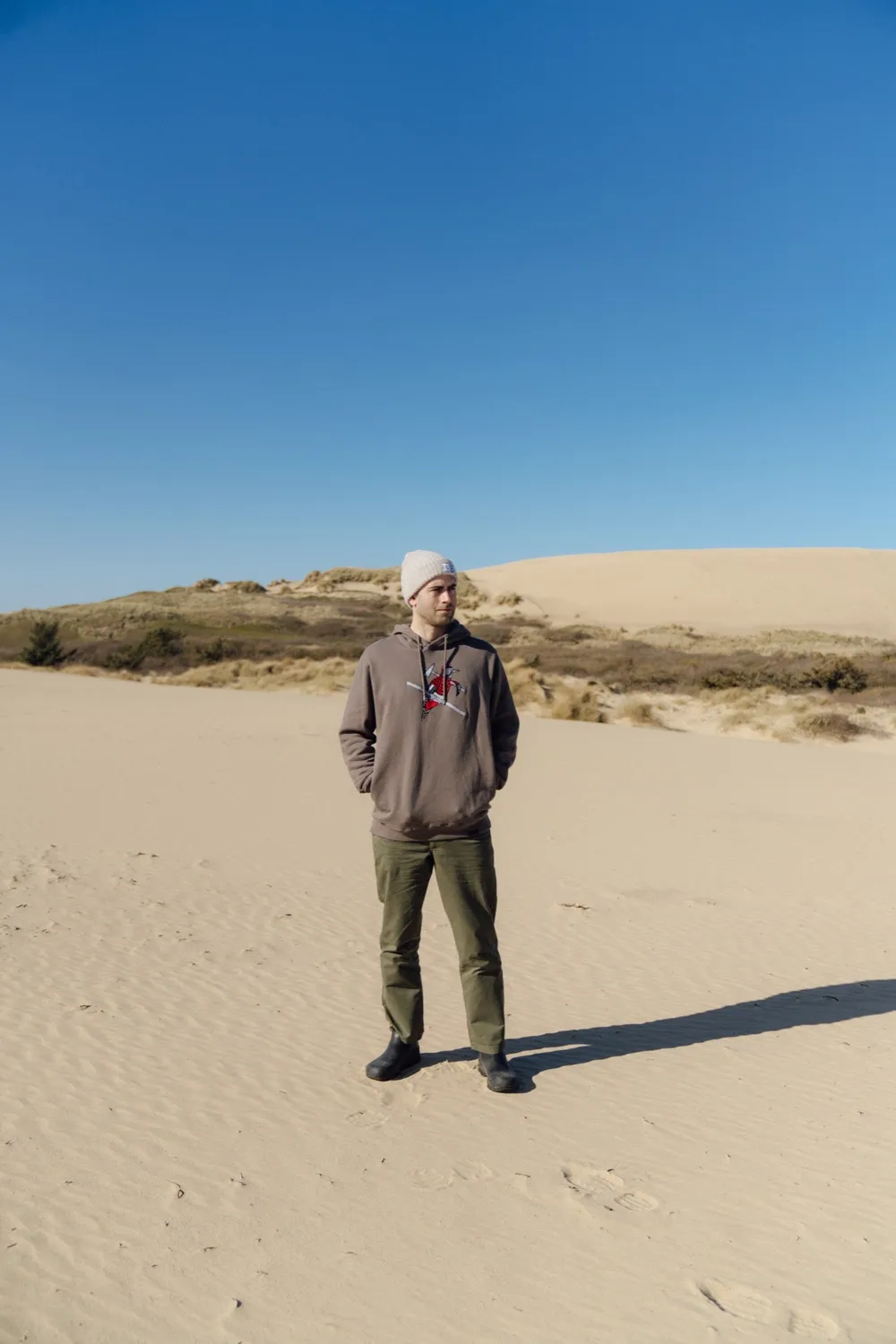 LAKOR Woodpecker Hoodie Morel Bio-Baumwolle