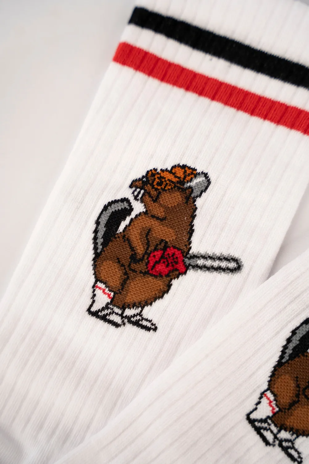 LAKOR Lazy Lumber Socken Weiß Bio-Baumwolle