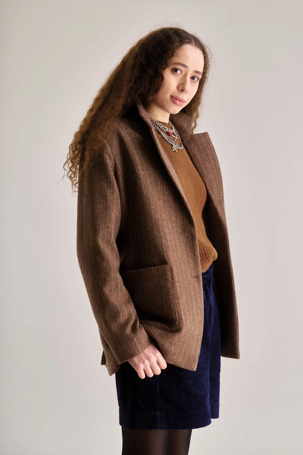 Komodo Ophelia Blazer Biscuit Wollmix Oversize