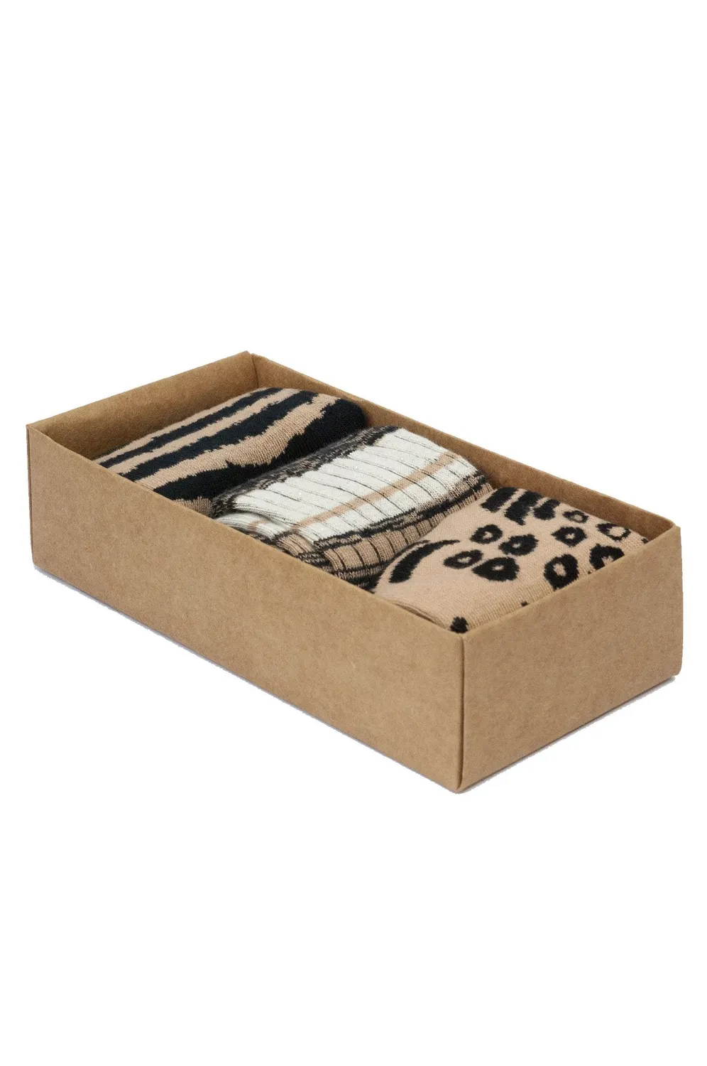 Komodo Stripes Box Assorted Socken 3er-Pack Bio-Baumwolle